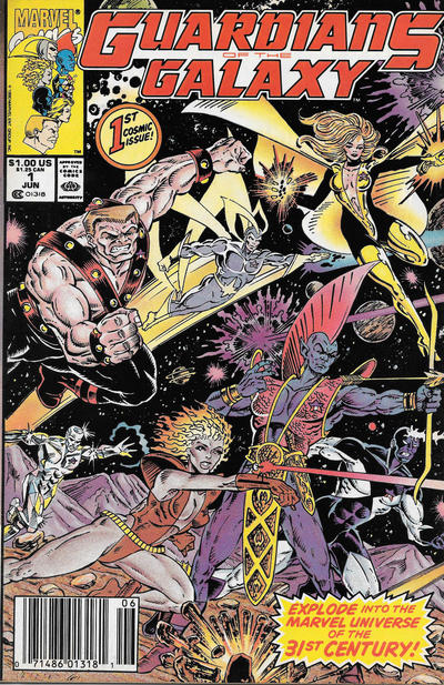 Cover for Guardians of the Galaxy (Marvel, 1990 series) #1 [Newsstand]