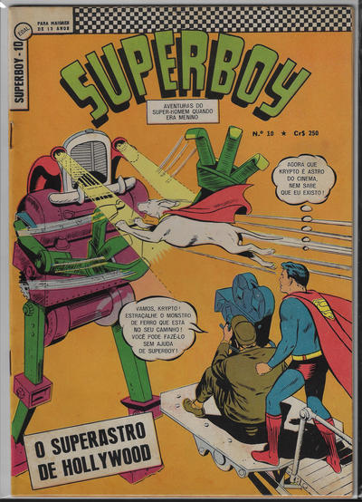 Cover for Superboy (Editora Brasil-América [EBAL], 1966 series) #10