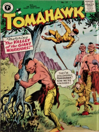 Cover for Tomahawk (Thorpe & Porter, 1954 series) #24