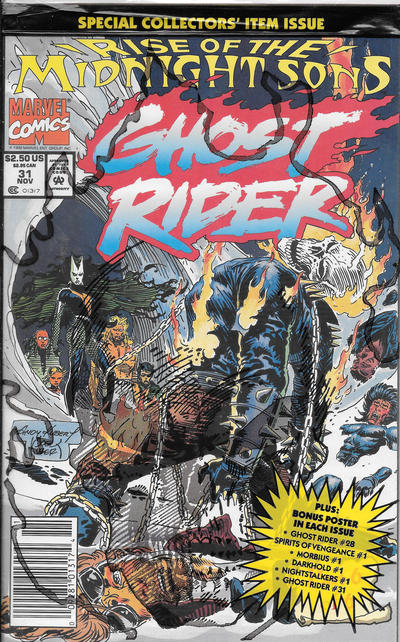 Cover for Ghost Rider (Marvel, 1990 series) #31 [Newsstand]