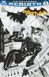 Cover for Batman (DC, 2016 series) #1 [Midtown Comics Terry and Rachel Dodson Black and White Cover]