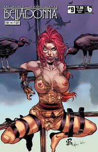 Cover for Belladonna: Fire and Fury (Avatar Press, 2017 series) #9 [Bondage Adult Cover]