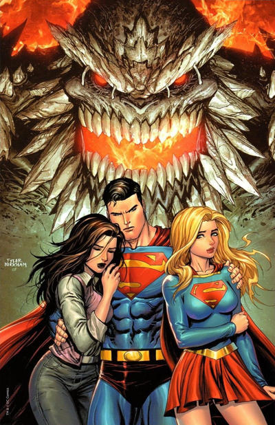 Cover for Action Comics (DC, 2011 series) #1000 [Unknown Comics Tyler Kirkham Virgin Cover]