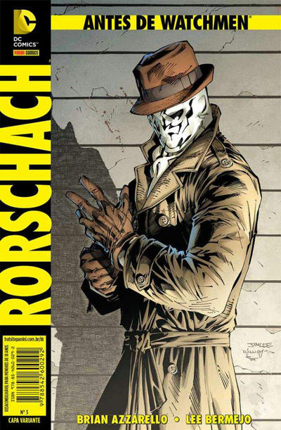 Cover for Antes de Watchmen (Panini Brasil, 2013 series) #3 - Rorschach [Capa Variante Jim Lee]
