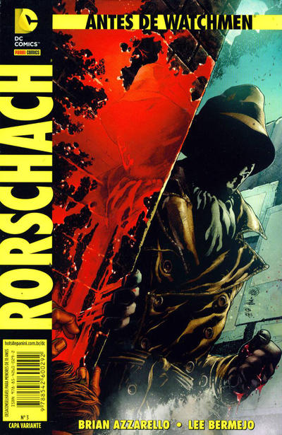 Cover for Antes de Watchmen (Panini Brasil, 2013 series) #3 - Rorschach [Capa Variante Ivan Reis]