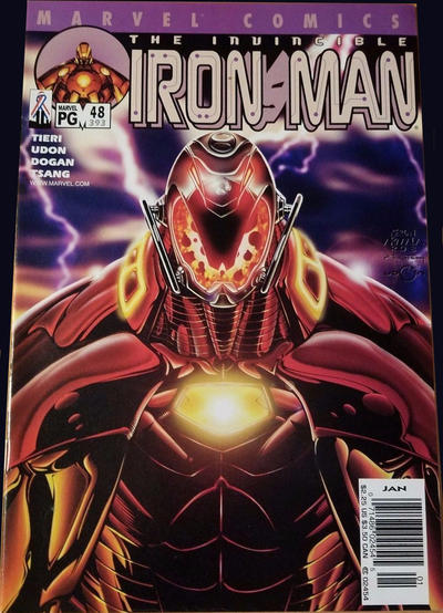Cover for Iron Man (Marvel, 1998 series) #48 (393) [Newsstand]