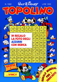 Cover Thumbnail for Topolino (Mondadori, 1949 series) #1592