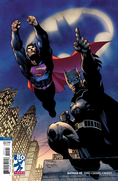 Cover for Batman (DC, 2016 series) #45 [80 Years of Superman Jim Lee & Scott Williams Variant Cover]