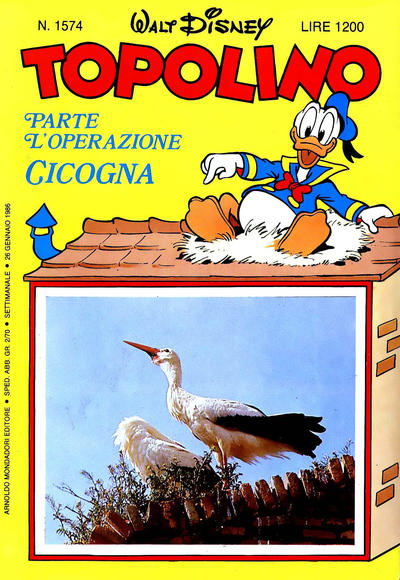 Cover for Topolino (Mondadori, 1949 series) #1574