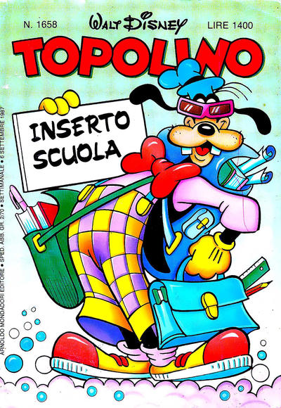Cover for Topolino (Mondadori, 1949 series) #1658