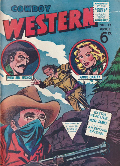 Cover for Cowboy Western Comics (L. Miller & Son, 1956 series) #17