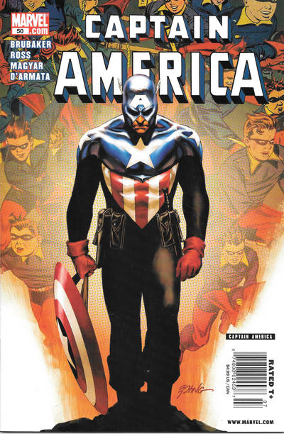 Cover for Captain America (Marvel, 2005 series) #50 [Newsstand]