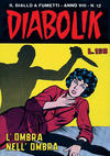 Cover for Diabolik (Astorina, 1962 series) #v8#12