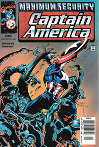 Cover for Captain America (Marvel, 1998 series) #36 [Newsstand]