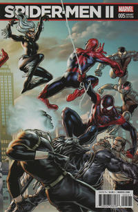 Cover Thumbnail for Spider-Men II (Marvel, 2017 series) #5 [Variant Edition - Jesus Saiz Connecting Cover]