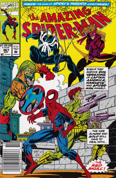 Cover for The Amazing Spider-Man (Marvel, 1963 series) #367 [Newsstand]