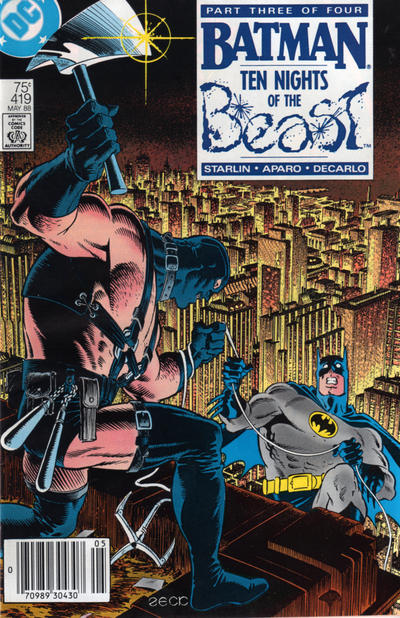Cover for Batman (DC, 1940 series) #419 [Newsstand]
