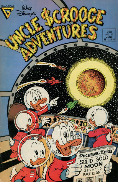 Cover for Walt Disney's Uncle Scrooge Adventures (Gladstone, 1987 series) #13 [Newsstand]