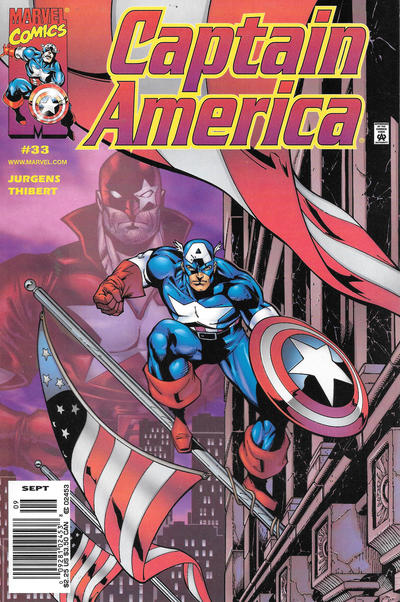 Cover for Captain America (Marvel, 1998 series) #33 [Newsstand]