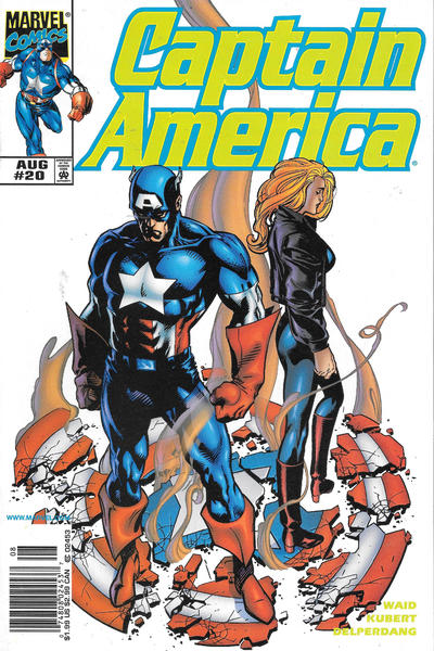Cover for Captain America (Marvel, 1998 series) #20 [Direct Edition]