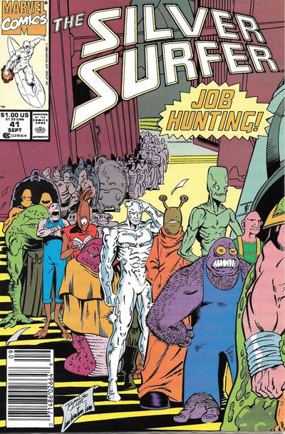 Cover for Silver Surfer (Marvel, 1987 series) #41 [Newsstand]