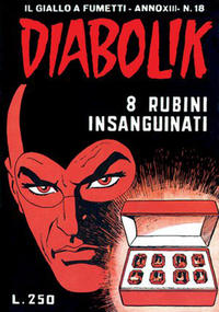 Cover Thumbnail for Diabolik (Astorina, 1962 series) #v13#18 [273] - 8 rubini insanguinati