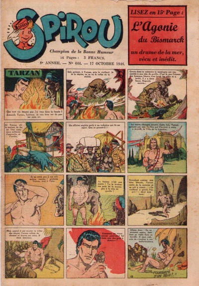 Cover for Le Journal de Spirou (Dupuis, 1938 series) #444