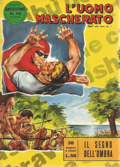 Cover for L'Uomo Mascherato [Avventure americane] (Edizioni Fratelli Spada, 1962 series) #114