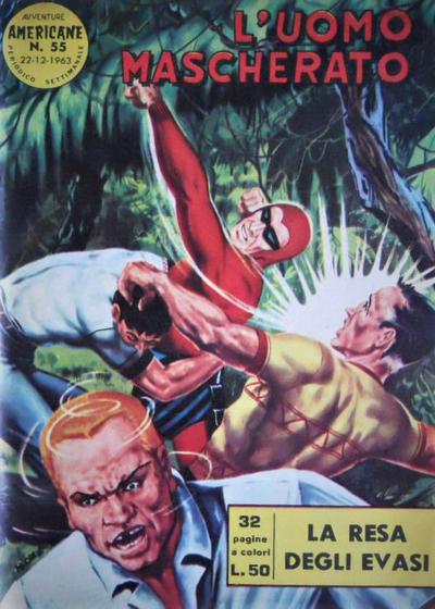 Cover for L'Uomo Mascherato [Avventure americane] (Edizioni Fratelli Spada, 1962 series) #55