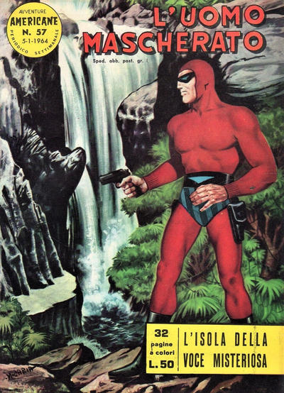 Cover for L'Uomo Mascherato [Avventure americane] (Edizioni Fratelli Spada, 1962 series) #57