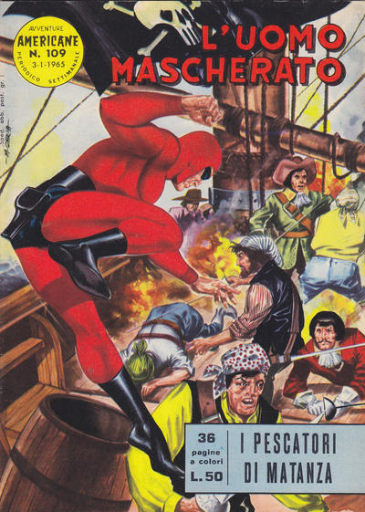 Cover for L'Uomo Mascherato [Avventure americane] (Edizioni Fratelli Spada, 1962 series) #109