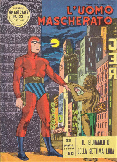 Cover for L'Uomo Mascherato [Avventure americane] (Edizioni Fratelli Spada, 1962 series) #32