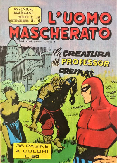 Cover for L'Uomo Mascherato [Avventure americane] (Edizioni Fratelli Spada, 1962 series) #18