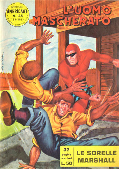 Cover for L'Uomo Mascherato [Avventure americane] (Edizioni Fratelli Spada, 1962 series) #45