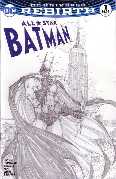 Cover for All Star Batman (DC, 2016 series) #1 [Aspen Comics Michael Turner Sketch Cover]
