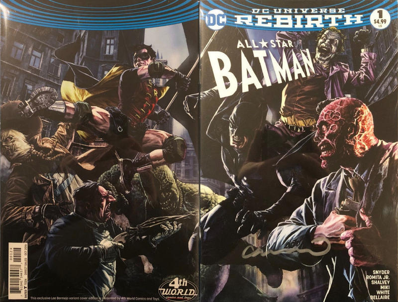 Cover for All Star Batman (DC, 2016 series) #1 [4th World Lee Bermejo Color Wraparound Cover]