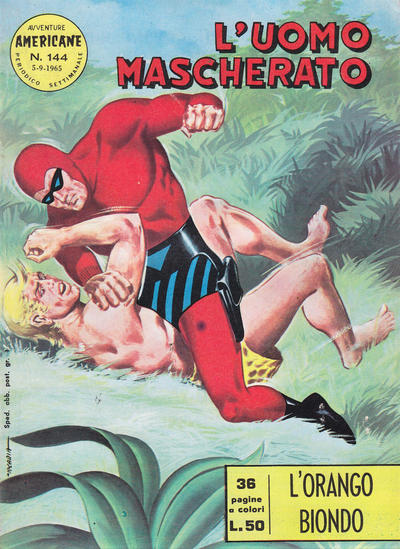 Cover for L'Uomo Mascherato [Avventure americane] (Edizioni Fratelli Spada, 1962 series) #144