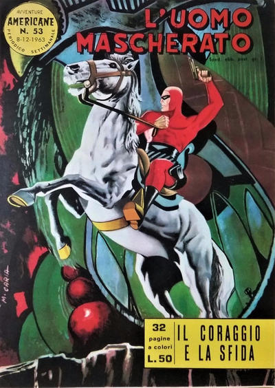 Cover for L'Uomo Mascherato [Avventure americane] (Edizioni Fratelli Spada, 1962 series) #53