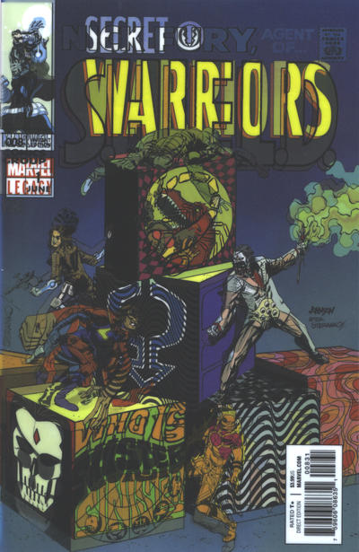 Cover for Secret Warriors (Marvel, 2017 series) #8 [Dave Johnson Lenticular Homage Cover]