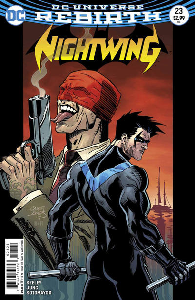 Cover for Nightwing (DC, 2016 series) #23 [Casey Jones Cover]