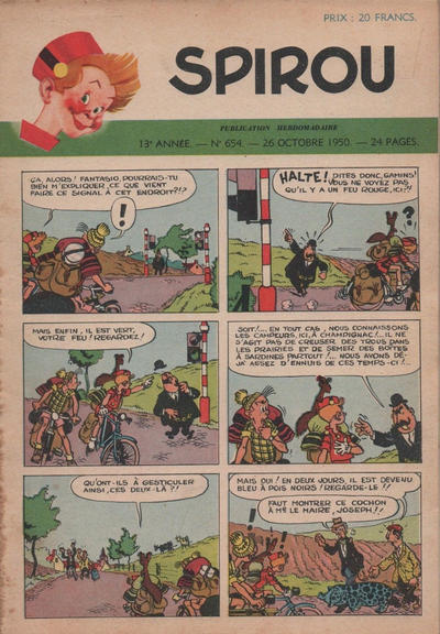 Cover for Spirou (Dupuis, 1947 series) #654
