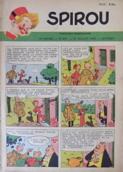 Cover for Spirou (Dupuis, 1947 series) #641