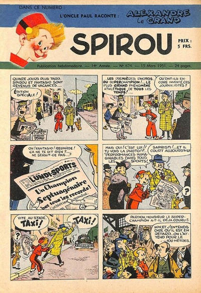 Cover for Spirou (Dupuis, 1947 series) #674