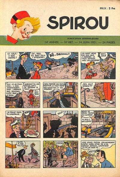 Cover for Spirou (Dupuis, 1947 series) #687