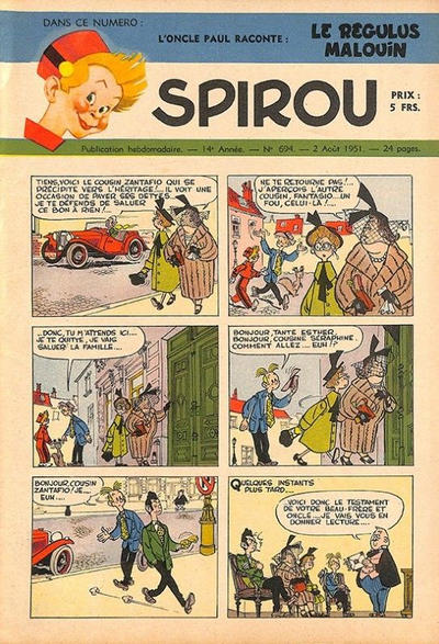 Cover for Spirou (Dupuis, 1947 series) #694