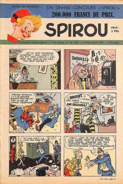 Cover for Spirou (Dupuis, 1947 series) #709