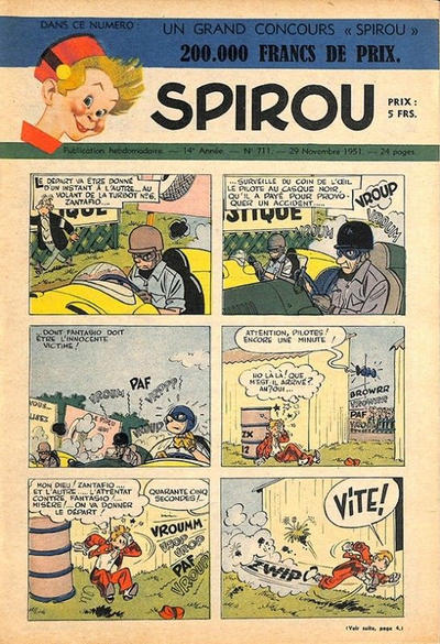 Cover for Spirou (Dupuis, 1947 series) #711