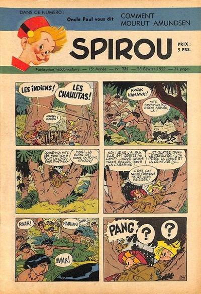 Cover for Spirou (Dupuis, 1947 series) #724