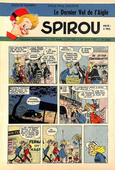 Cover for Spirou (Dupuis, 1947 series) #745