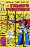 Cover for Transformers (Atlantic Förlags AB, 1987 series) #7/1987